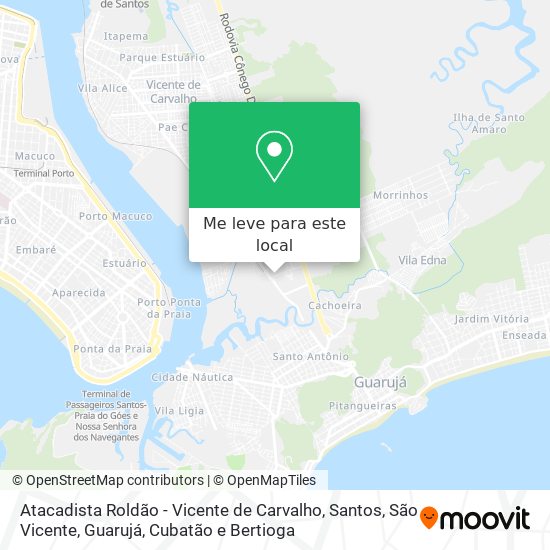 Atacadista Roldão - Vicente de Carvalho mapa
