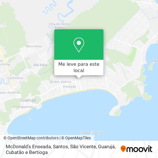 McDonald's Enseada mapa