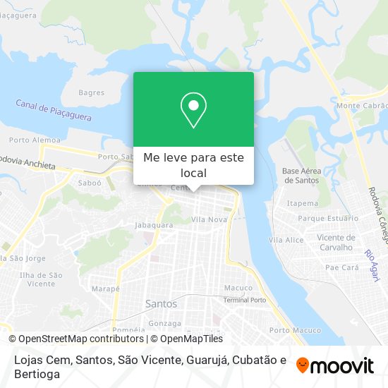 Lojas Cem mapa