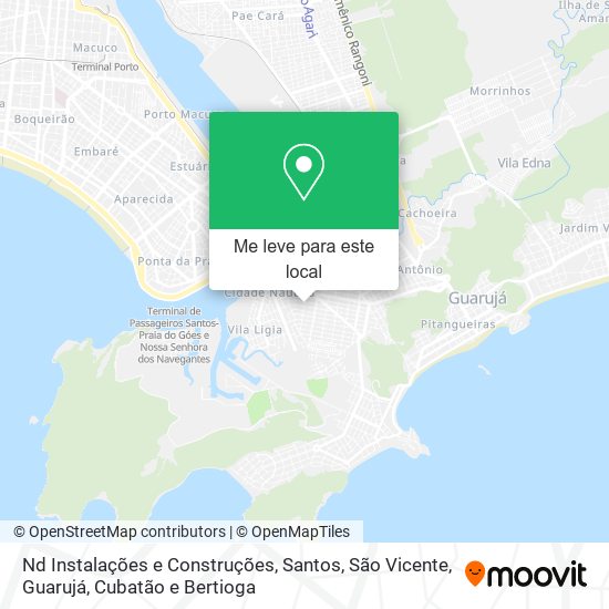 Nd Instalações e Construções mapa