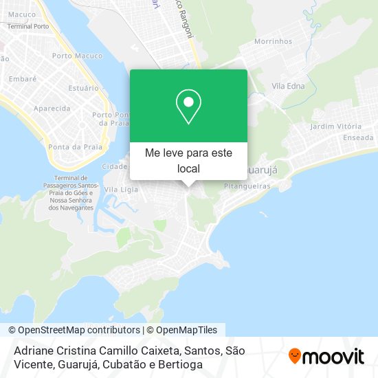 Adriane Cristina Camillo Caixeta mapa