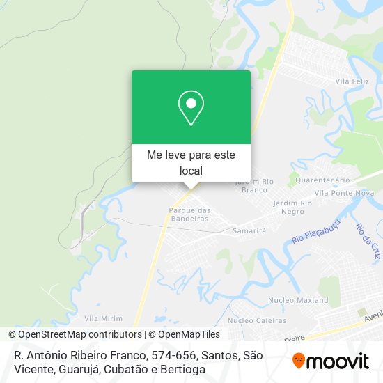 R. Antônio Ribeiro Franco, 574-656 mapa