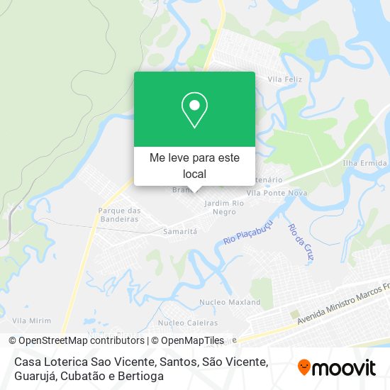 Casa Loterica Sao Vicente mapa