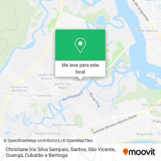 Christiane Íris Silva Sampaio mapa