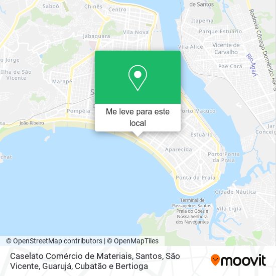 Caselato Comércio de Materiais mapa
