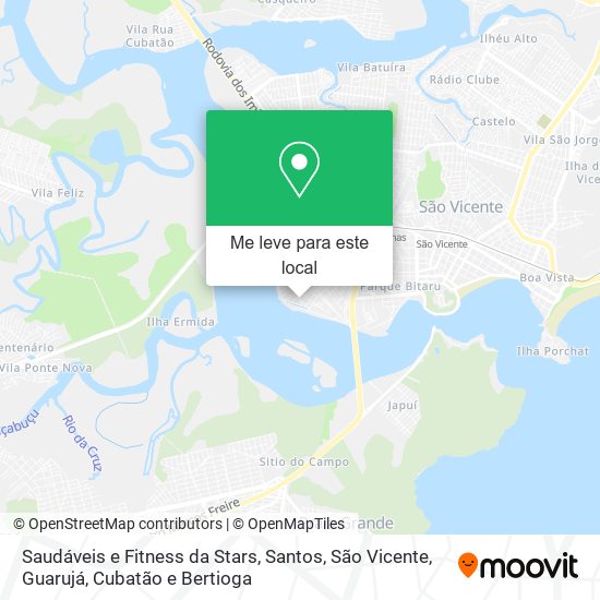 Saudáveis e Fitness da Stars mapa
