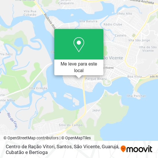 Centro de Ração Vitori mapa