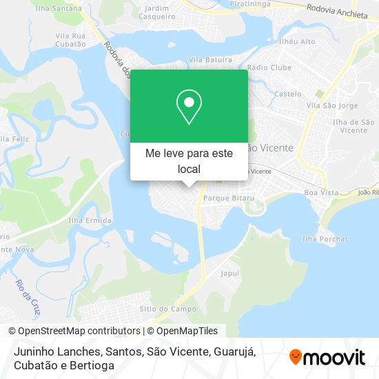 Juninho Lanches mapa