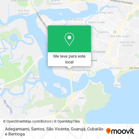Adegamiami mapa