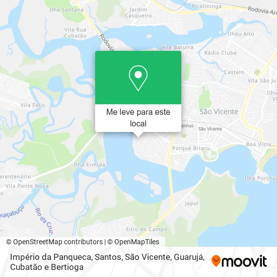 Império da Panqueca mapa