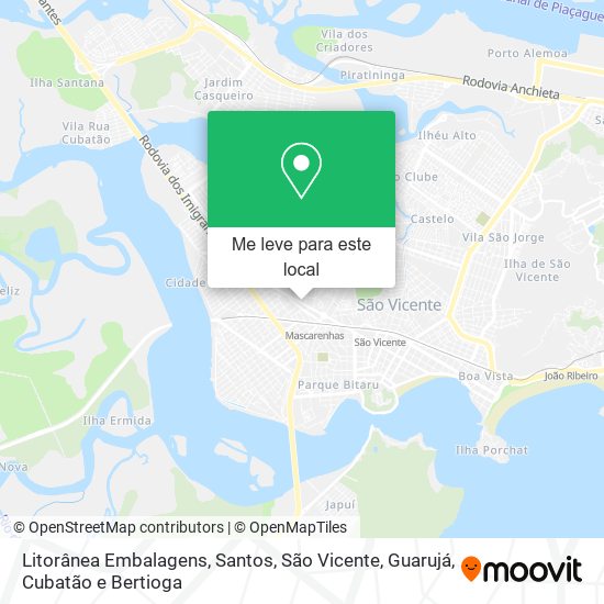 Litorânea Embalagens mapa