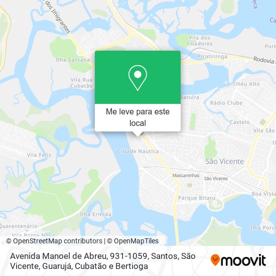 Avenida Manoel de Abreu, 931-1059 mapa