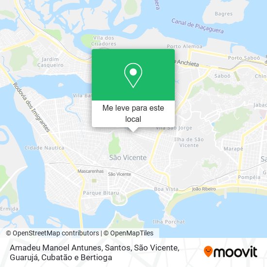 Amadeu Manoel Antunes mapa