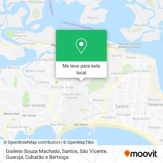 Gisleno Souza Machado mapa