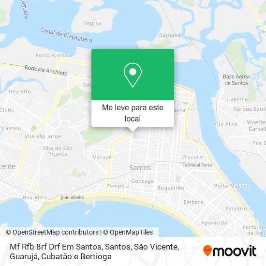 Mf Rfb 8rf Drf Em Santos mapa