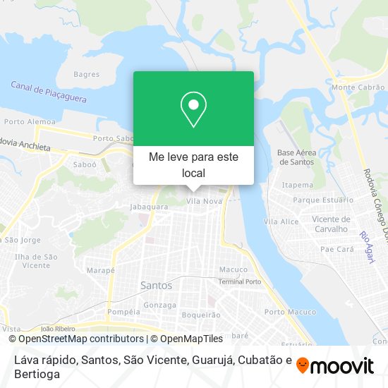 Láva rápido mapa