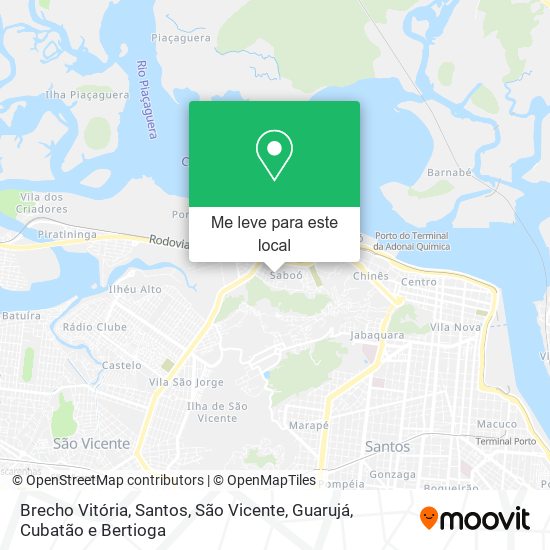 Brecho Vitória mapa