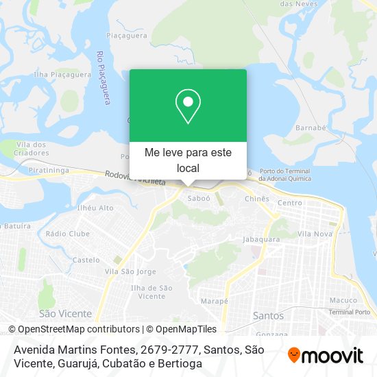 Avenida Martins Fontes, 2679-2777 mapa