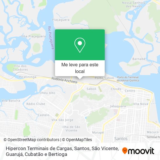 Hipercon Terminais de Cargas mapa