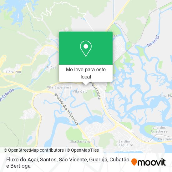 Fluxo do Açaí mapa
