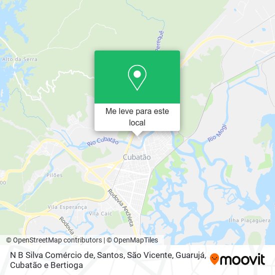 N B Silva Comércio de mapa