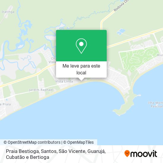 Praia Bestioga mapa