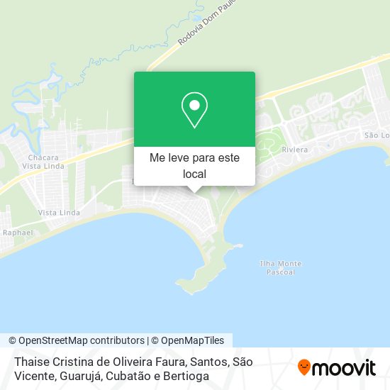 Thaise Cristina de Oliveira Faura mapa
