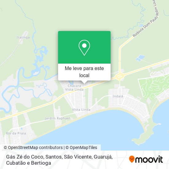 Gás Zé do Coco mapa