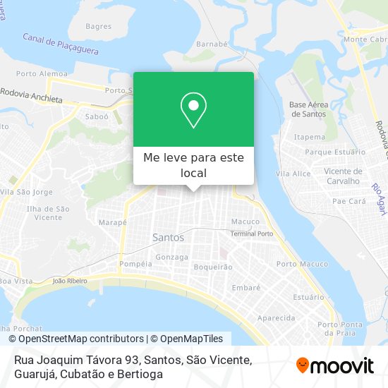 Rua Joaquim Távora 93 mapa