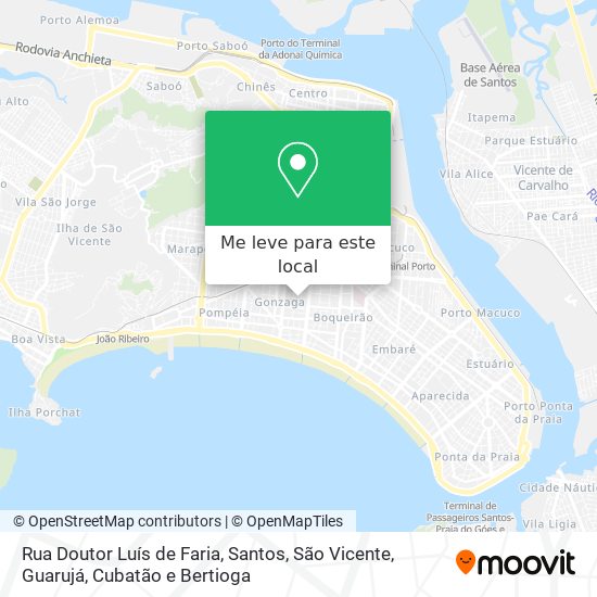 Rua Doutor Luís de Faria mapa