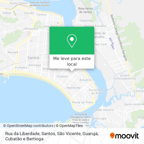 Rua da Liberdade mapa