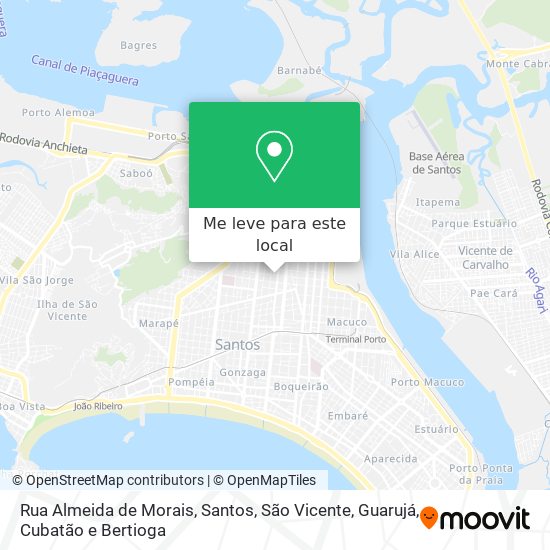 Rua Almeida de Morais mapa