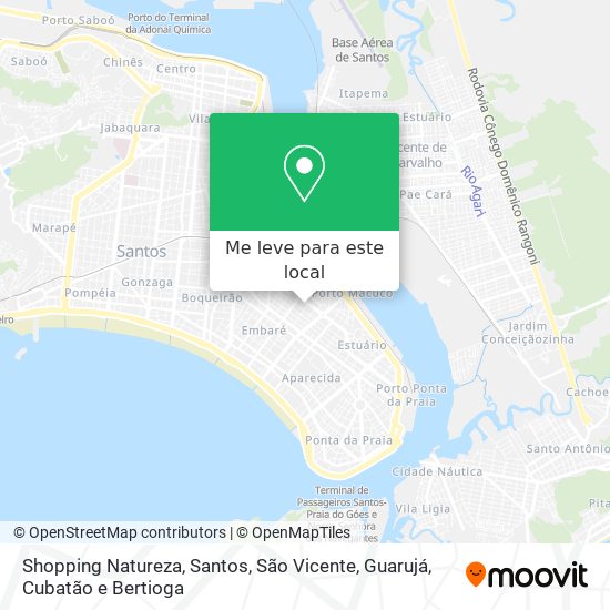 Shopping Natureza mapa