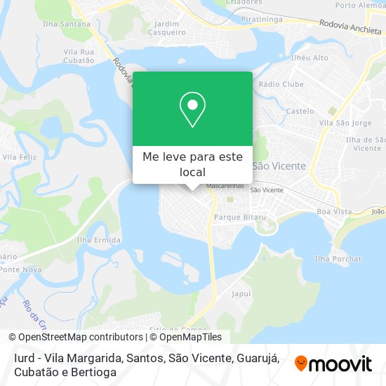 Iurd - Vila Margarida mapa