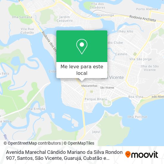 Avenida Marechal Cândido Mariano da Silva Rondon 907 mapa