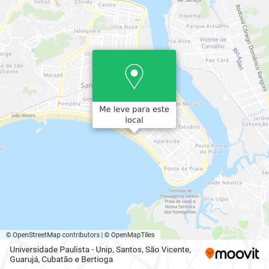 Universidade Paulista - Unip mapa