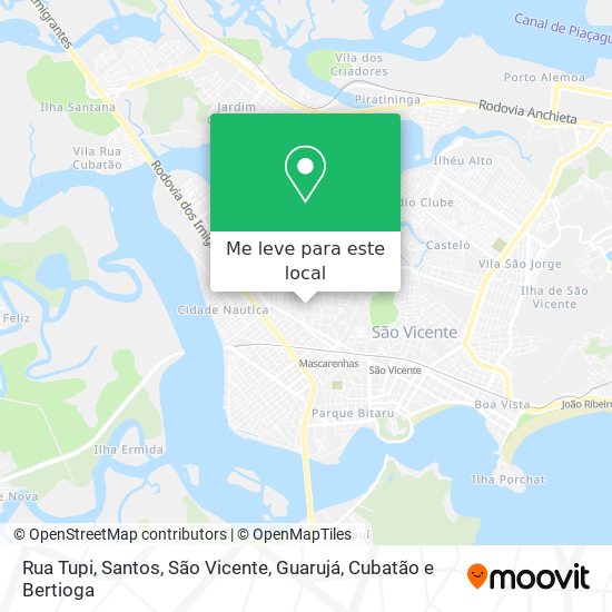 Rua Tupi mapa