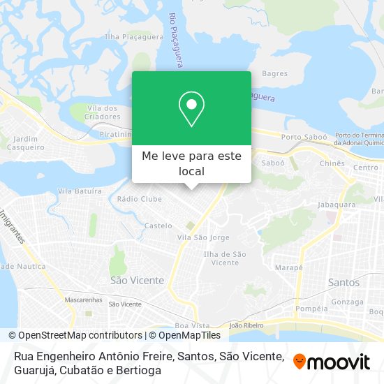 Rua Engenheiro Antônio Freire mapa