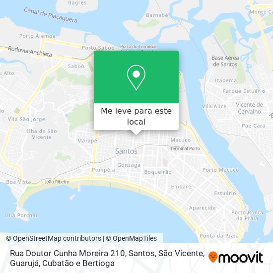 Rua Doutor Cunha Moreira 210 mapa