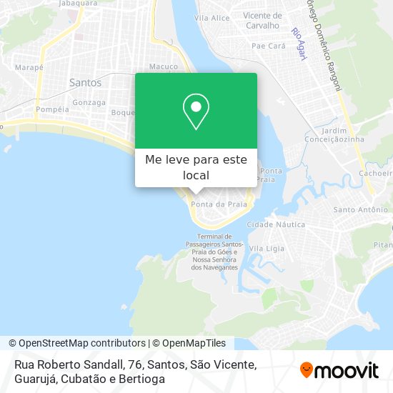 Rua Roberto Sandall, 76 mapa