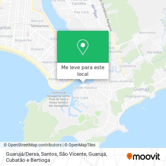 Guarujá/Dersa mapa