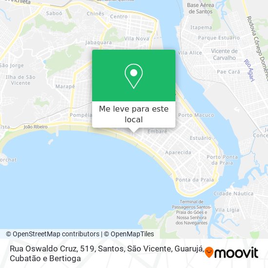 Rua Oswaldo Cruz, 519 mapa
