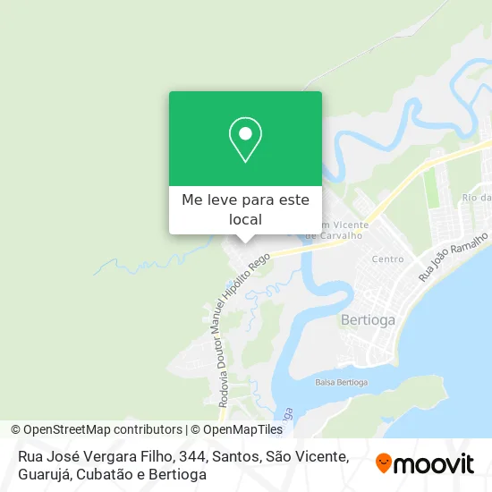 Rua José Vergara Filho, 344 mapa