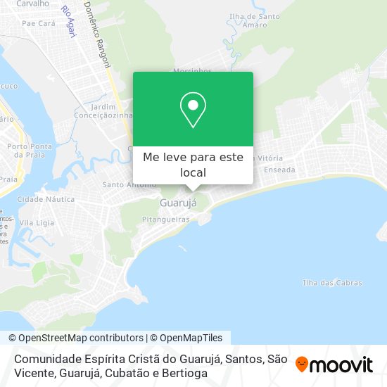 Comunidade Espírita Cristã do Guarujá mapa