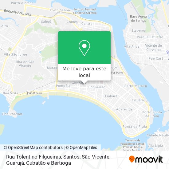 Rua Tolentino Filgueiras mapa