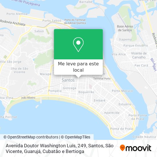 Avenida Doutor Washington Luís, 249 mapa
