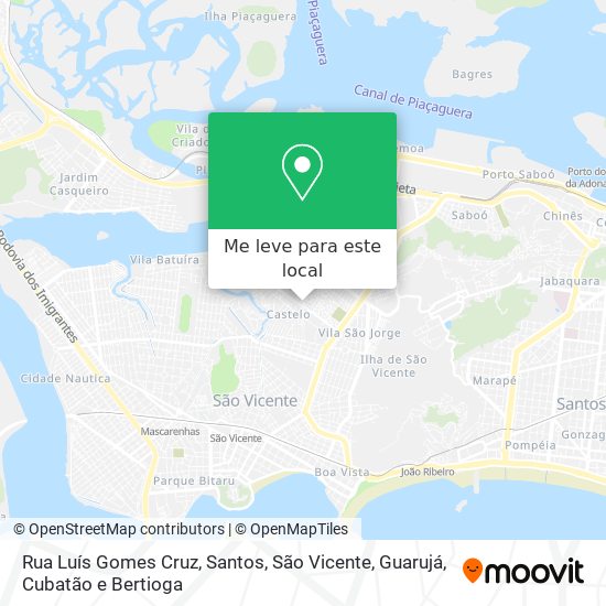 Rua Luís Gomes Cruz mapa
