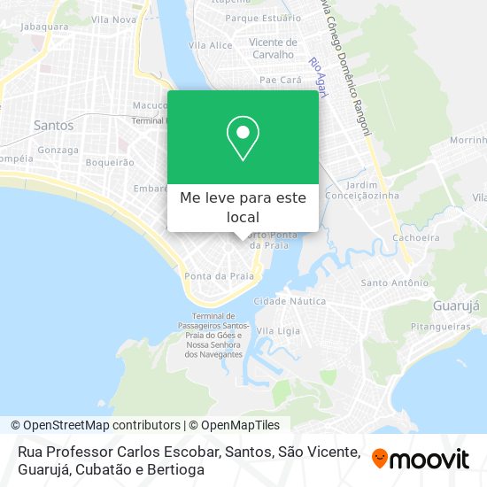 Rua Professor Carlos Escobar mapa