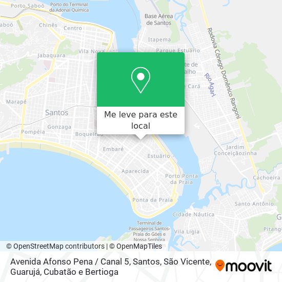 Avenida Afonso Pena / Canal 5 mapa