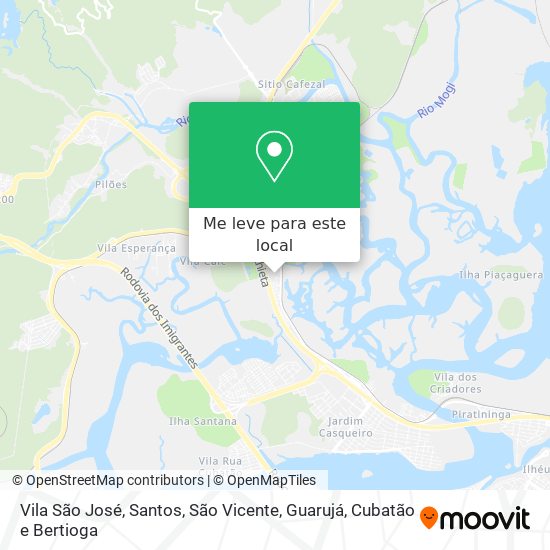 Vila São José mapa